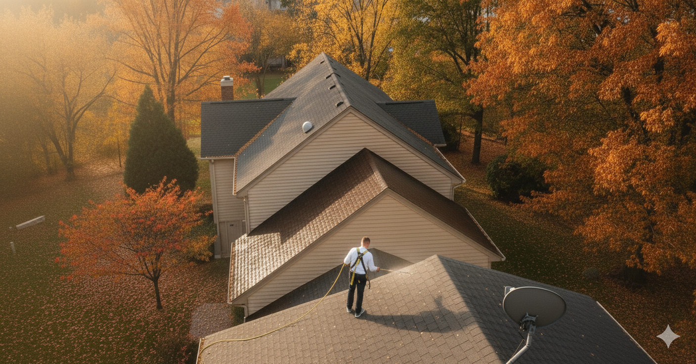 Roof treatment in South Central Iowa before winter